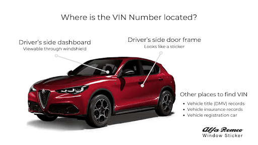 Where is the VIN Number on an Alfa Romeo?
