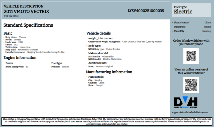 Photo of Vectrix