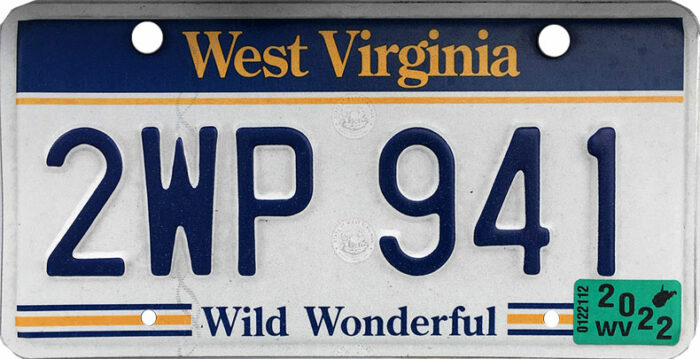Photo of West Virginia License Plate Lookup