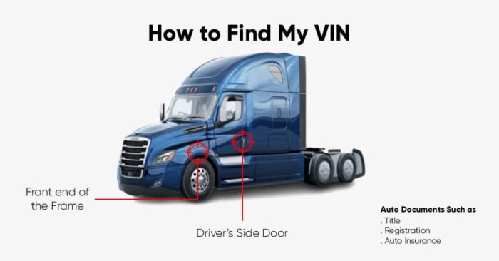 Photo of Where is the VIN on an International Vehicle?