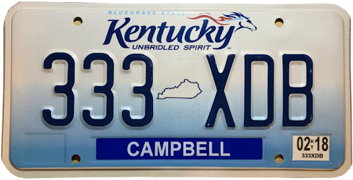 Photo of Kentucky License Plate
