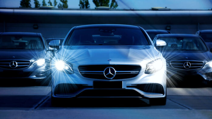 Photo of Mercedes car monroney label