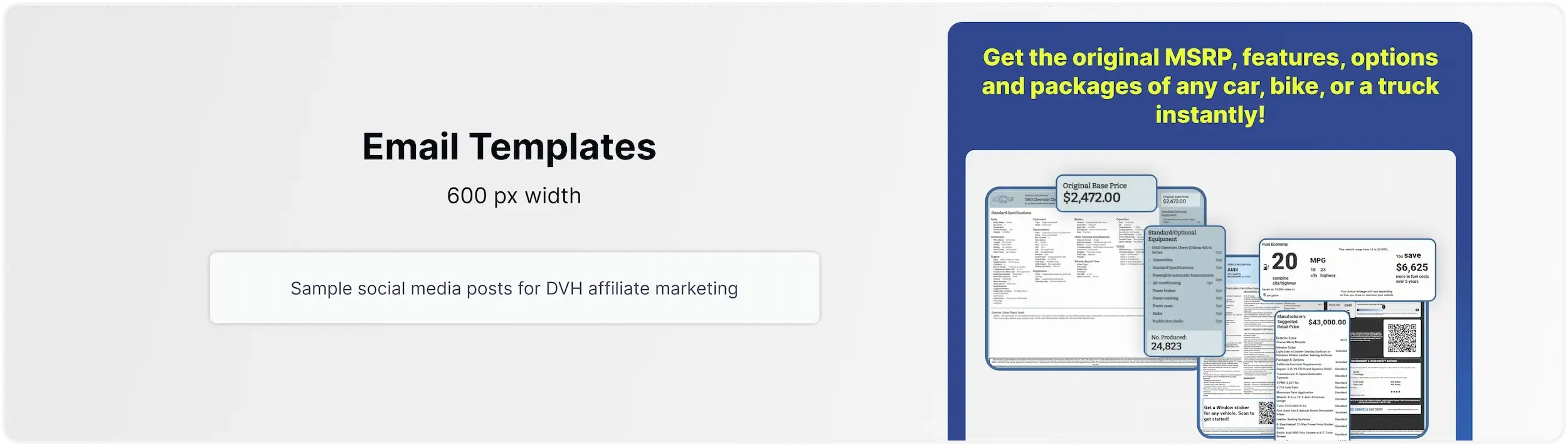 Email templates
