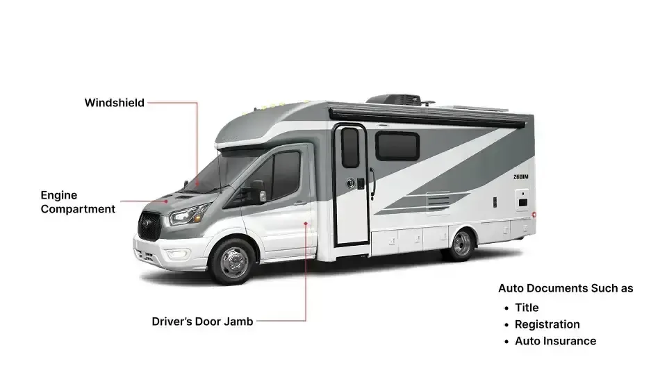 Where to Find Your RV's VIN?