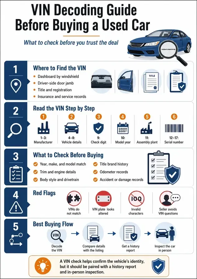 How to Decode a VIN Before You Buy a Used Car: A Complete Guide