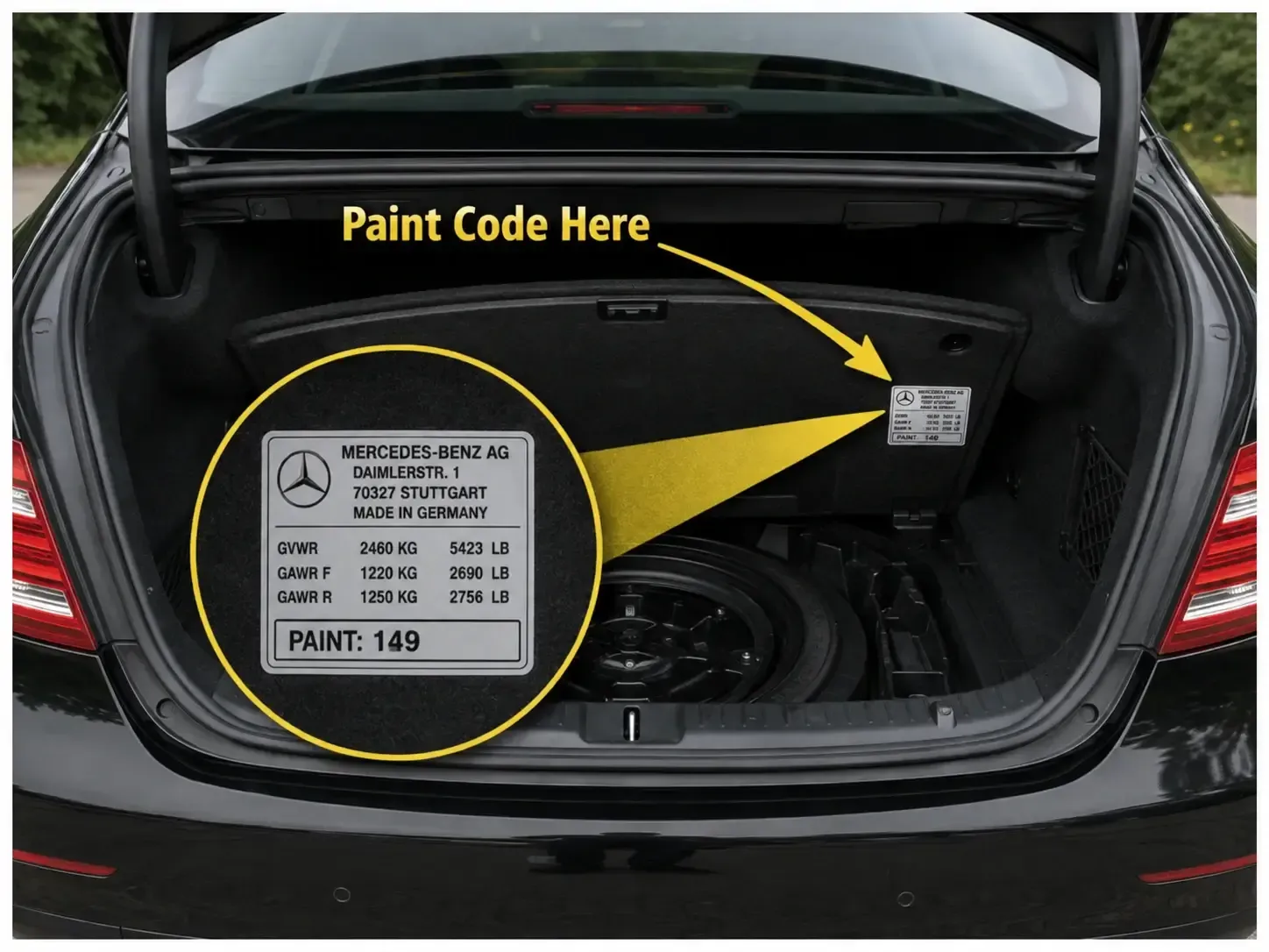 Trunk or Spare-Wheel Area
