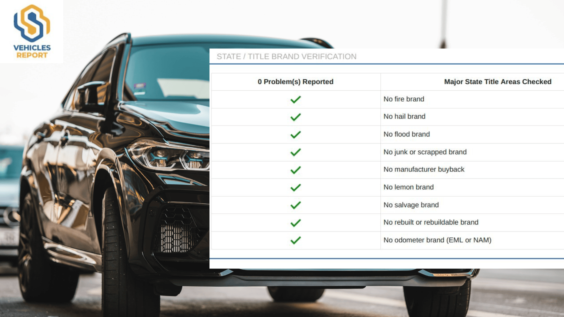 What is a Clean Vehicle History Report? — Vehicles Report